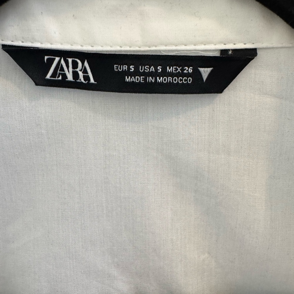 Zara Elegant White Women's Crop Top - Picture 4 of 4